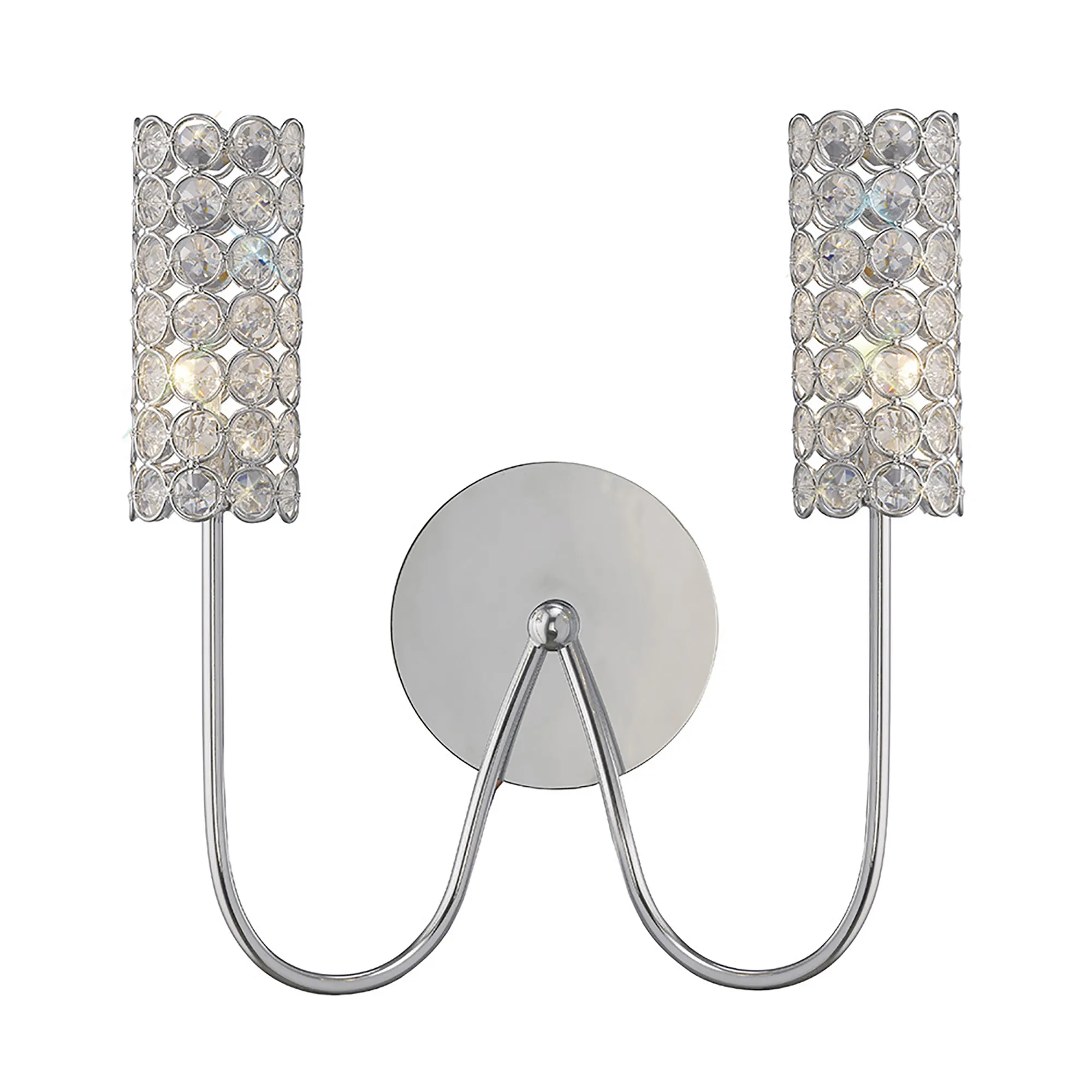 Martina Crystal Wall Lights Diyas Armed Wall Lights